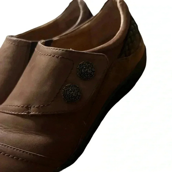 Aetrex Karina monk strap brown leather slip in with strap size women’s size 9.5 - Picture 8 of 11